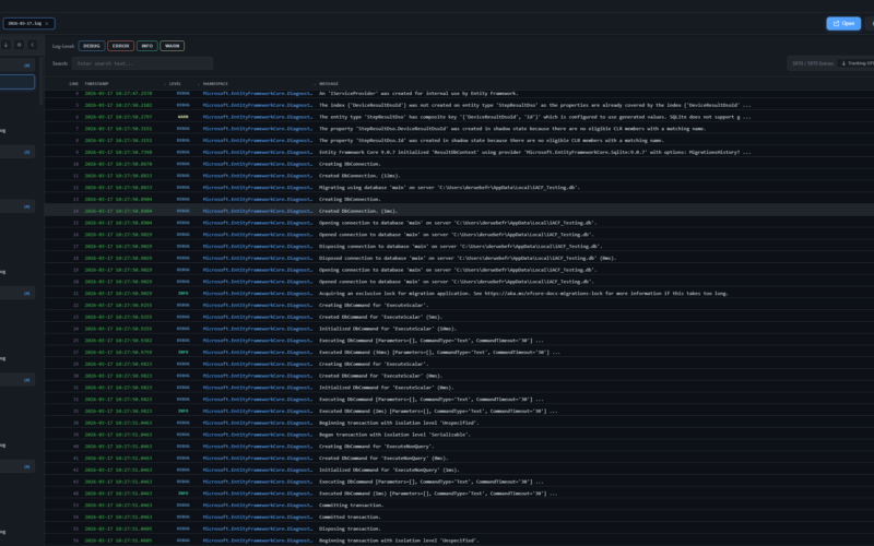 LogStudio – Log File Viewer Screenshot